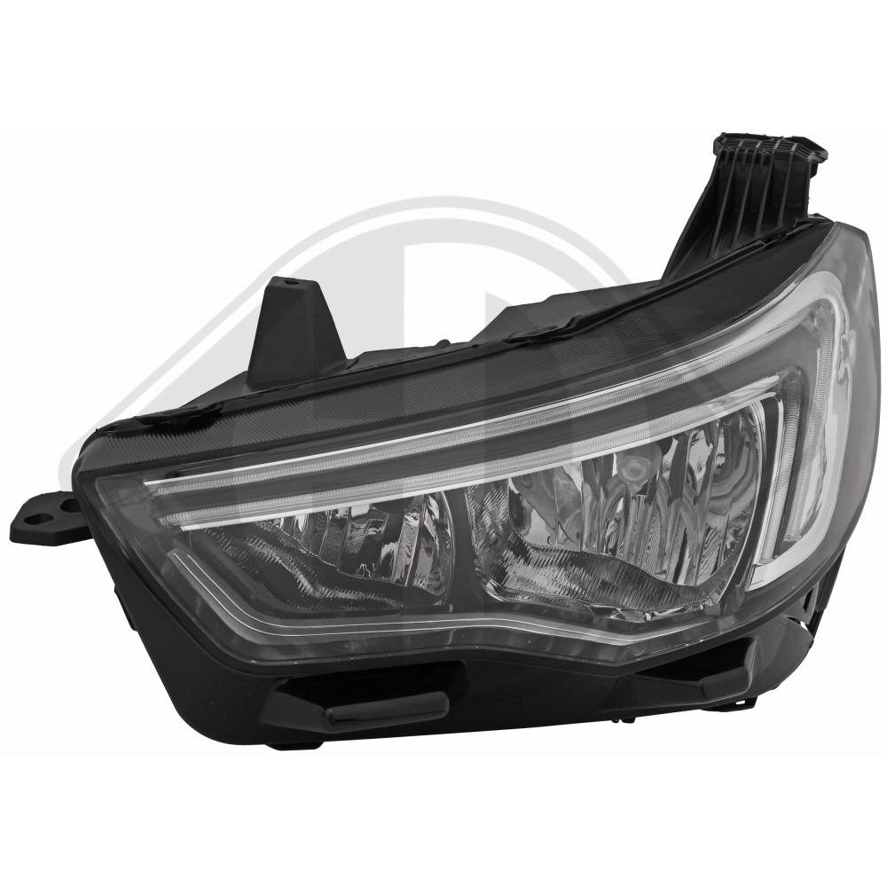 DIEDERICHS Forlygte 1851981 H7/H7 venstre for OPEL