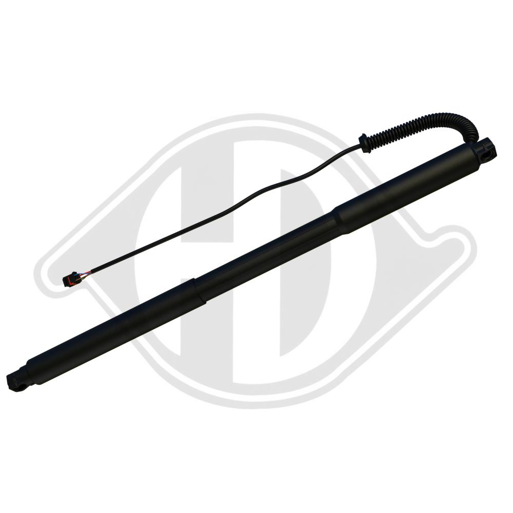 DIEDERICHS Gasfjeder, kuffert-/lastrum 9100634 bagved til venstre for PORSCHE