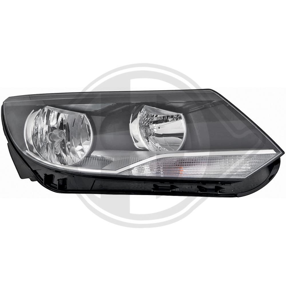 DIEDERICHS Forlygte 2255383 H7 venstre for VW