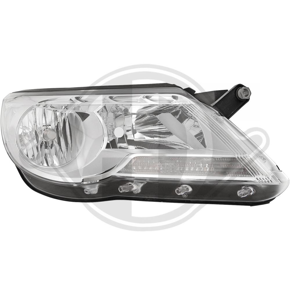 DIEDERICHS Forlygte 2255982 H7/H7 højre for VW