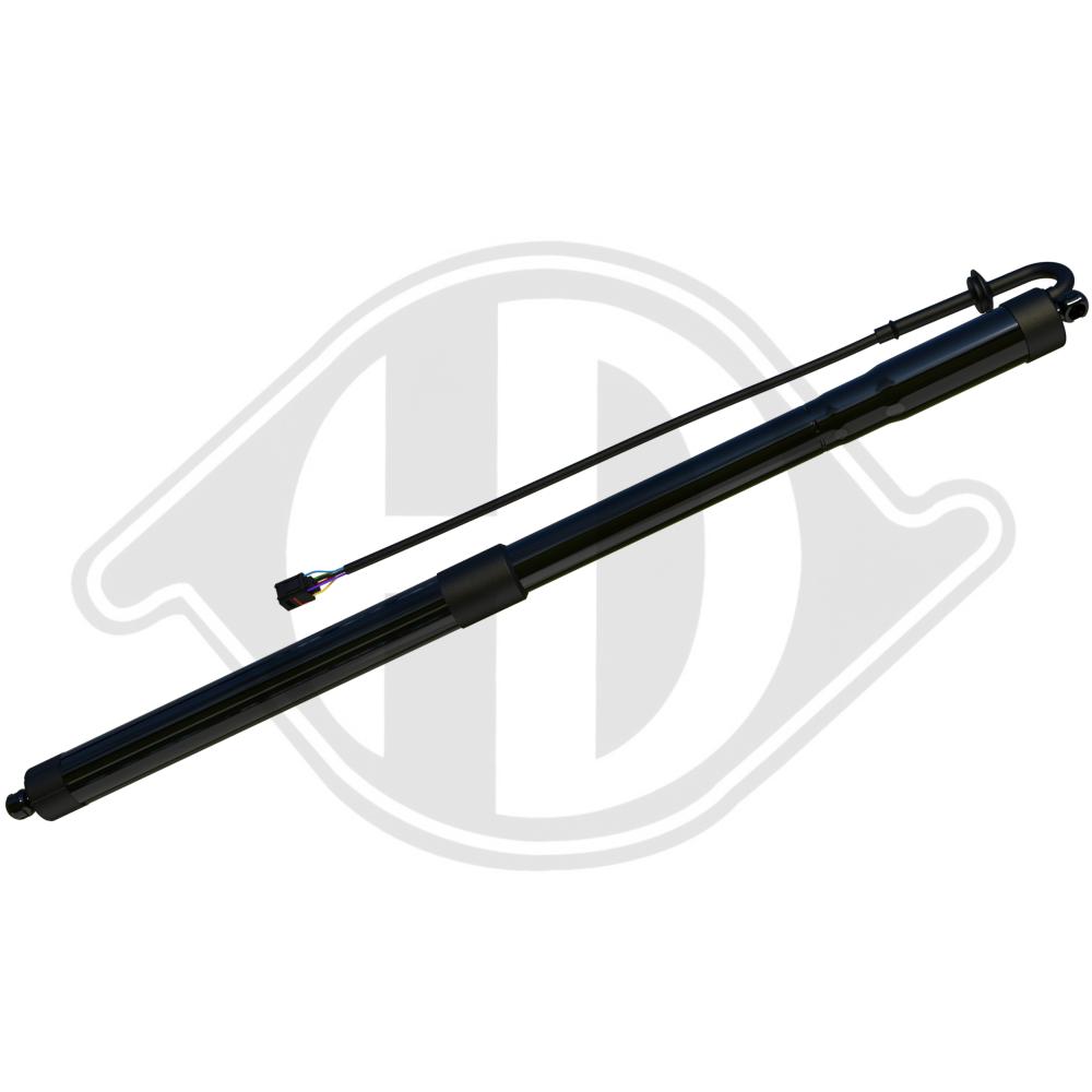 DIEDERICHS Gasfjeder, kuffert-/lastrum 9100632 bagved til venstre for PORSCHE