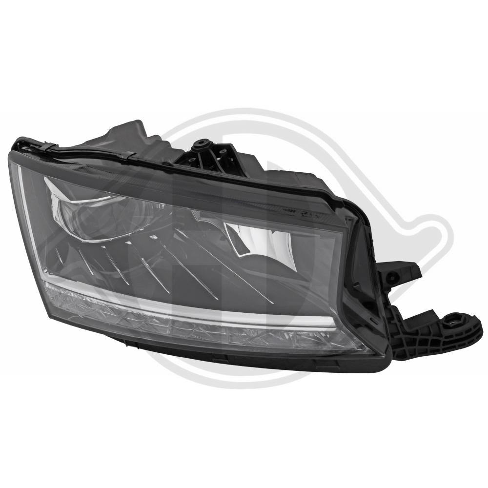 DIEDERICHS Forlygte 7807184 LED højre for SKODA