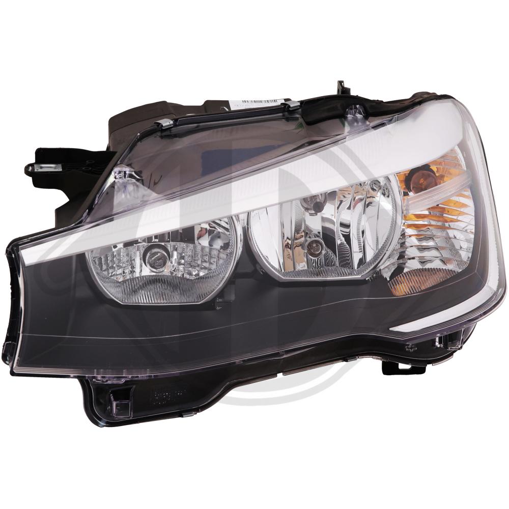 DIEDERICHS Forlygte 1276187 H7/H7 venstre for BMW