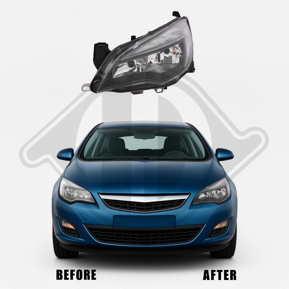 DIEDERICHS Forlygte 1807281 H7/H7 venstre for OPEL