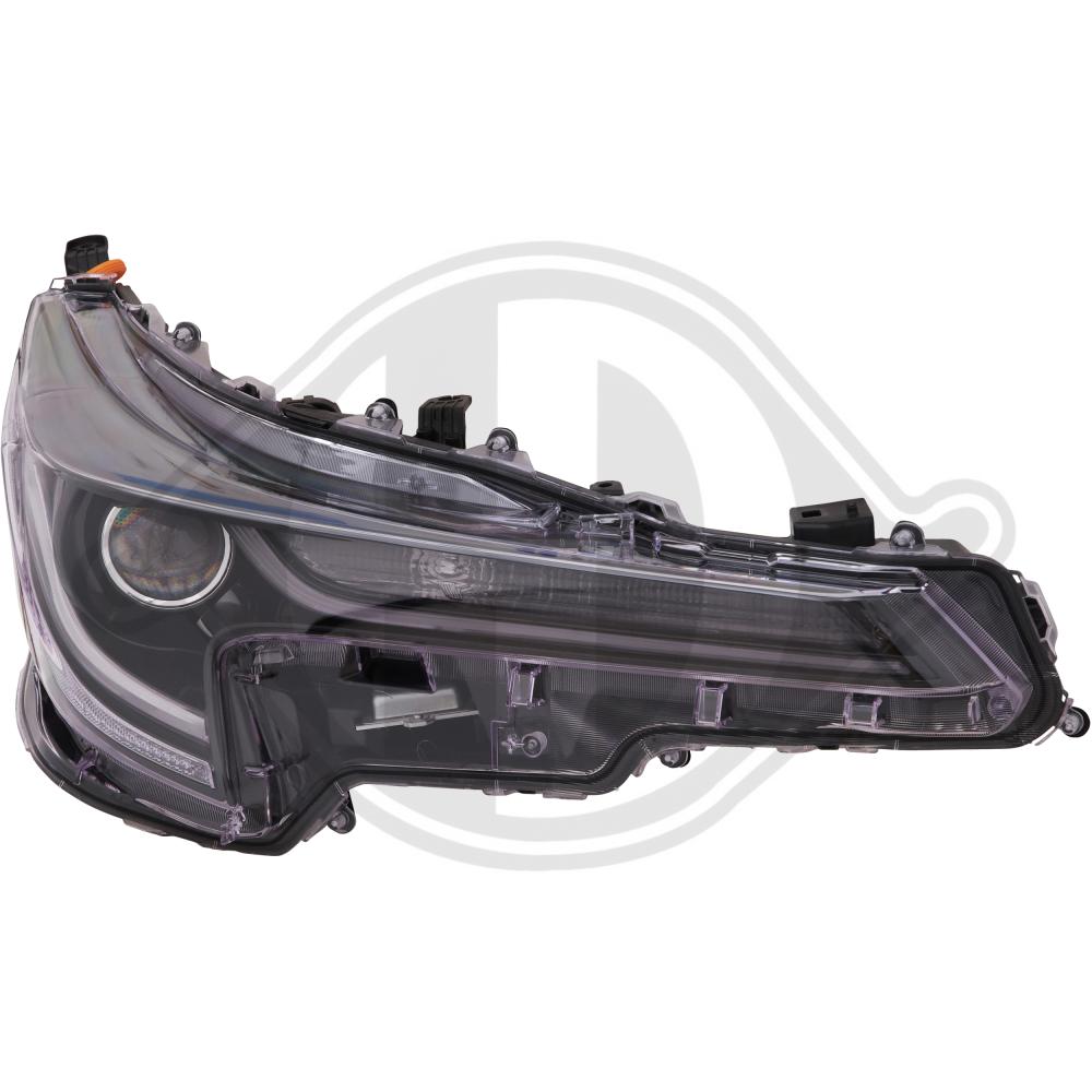 DIEDERICHS Forlygte 6661982 LED højre for TOYOTA