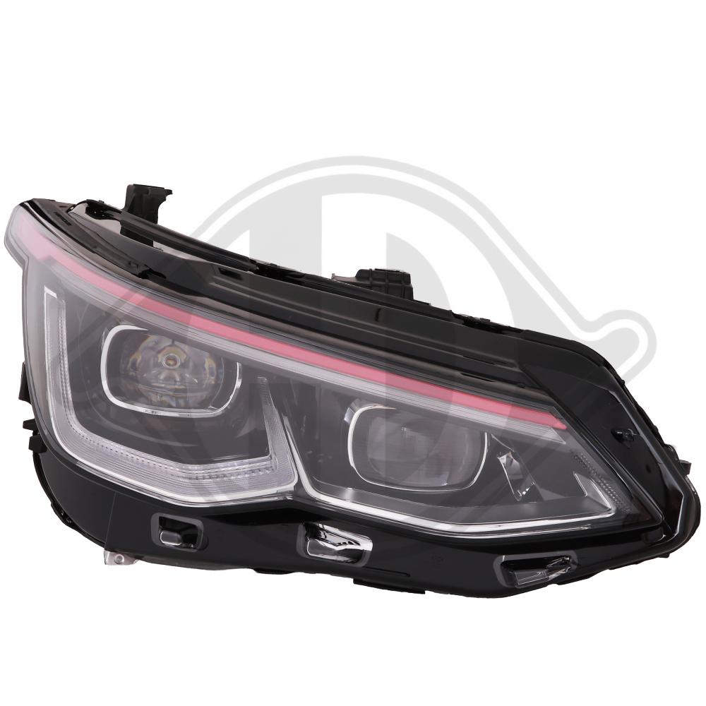 DIEDERICHS Forlygte 2218386 højre for VW