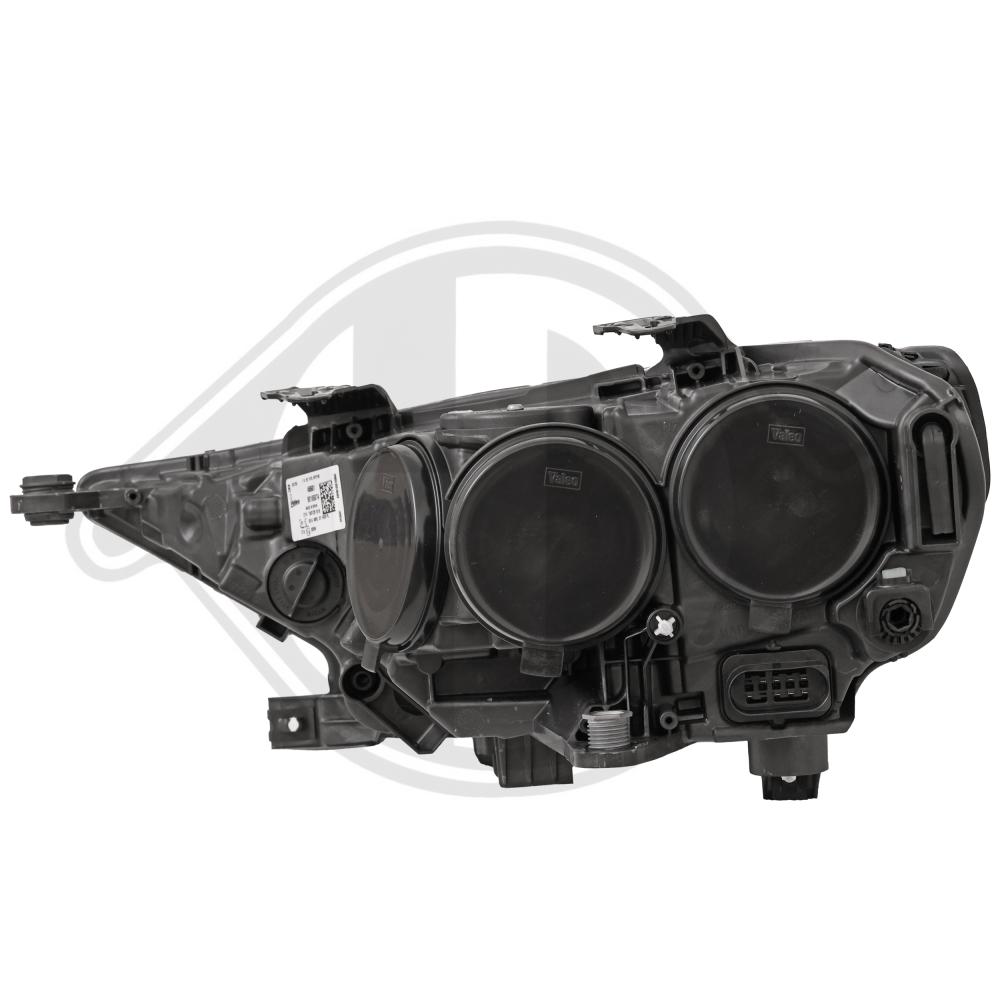 DIEDERICHS Forlygte 1081080 WY21W højre for AUDI