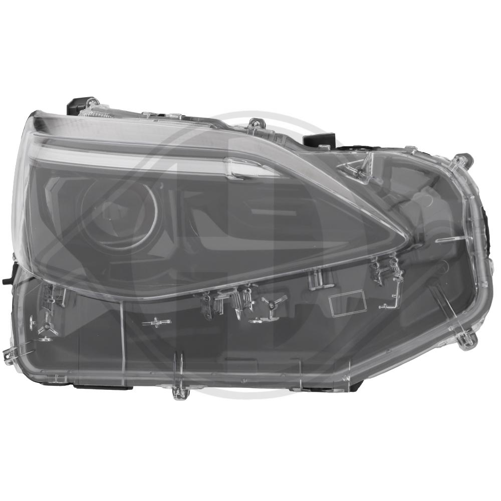DIEDERICHS Forlygte 6608480 LED højre for TOYOTA