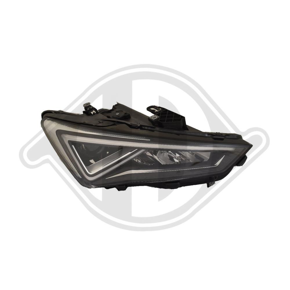 DIEDERICHS Forlygte 7434080 LED højre for SEAT