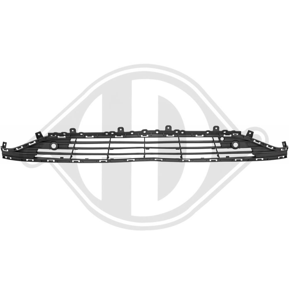 DIEDERICHS Kofangergitter 1808044 midten for OPEL