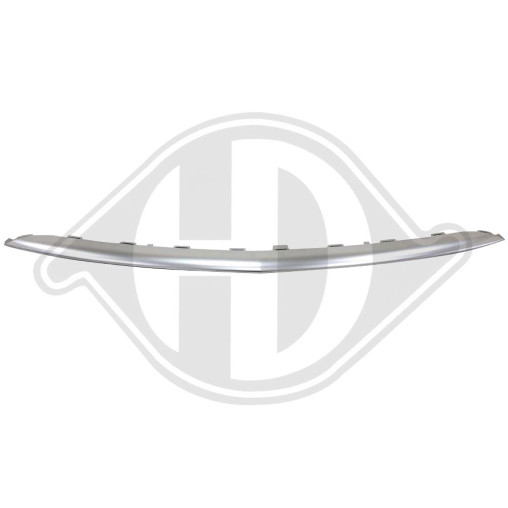 DIEDERICHS Pynte-/beskyttelsesliste, kofanger 1618264 foran for MERCEDES-BENZ