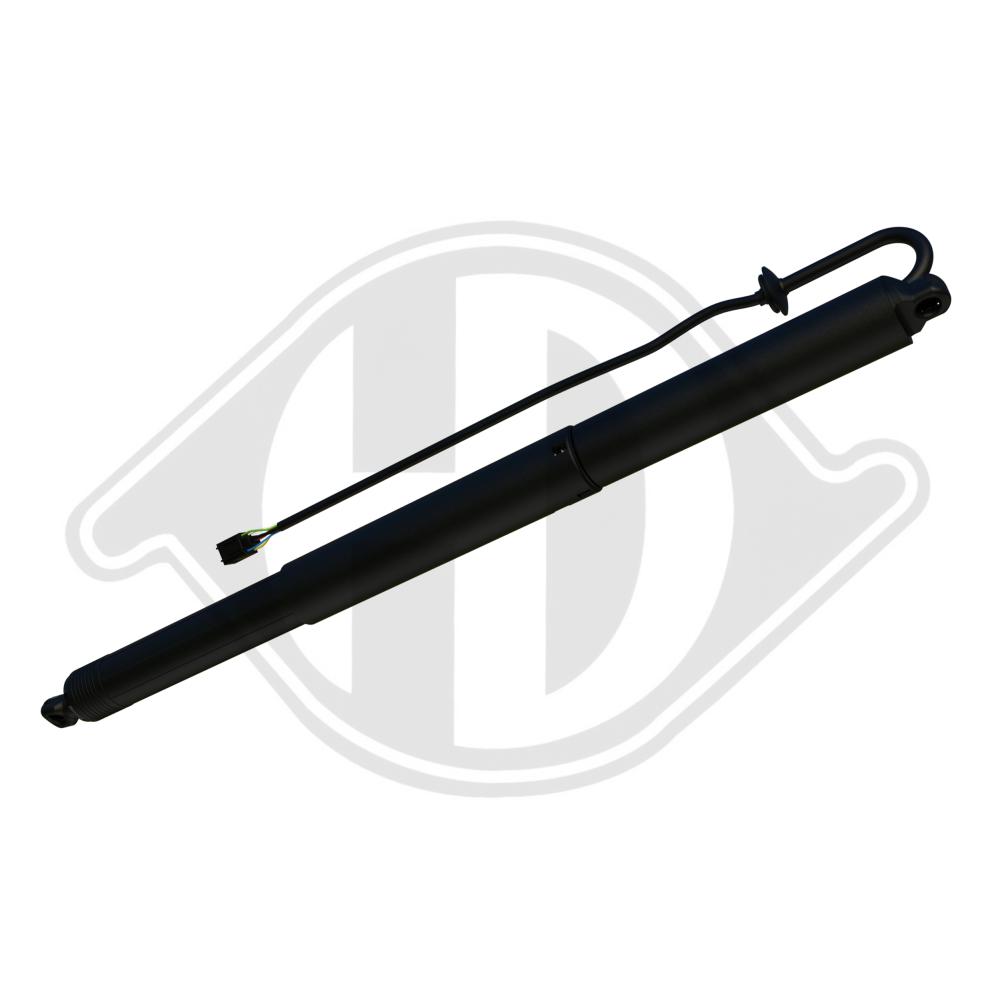 DIEDERICHS Gasfjeder, kuffert-/lastrum 9100635 bagved til venstre for PORSCHE