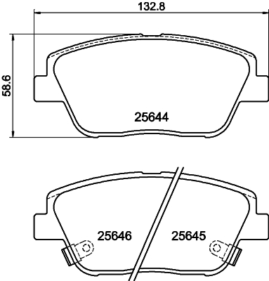 DON Bremseklodser pcp1993 for KIA HYUNDAI