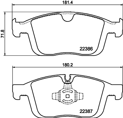 HELLA Bremseklodser 8db355025261 for VOLVO ASIA VOLVO