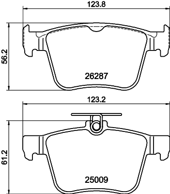 HELLA Bremseklodser 8db355044951 for AUDI SKODA VW