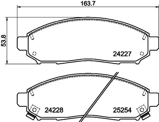 DON Bremseklodser pcp1558 for NISSAN SUZUKI
