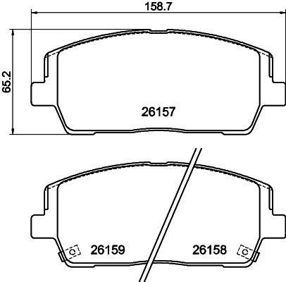 DON Bremseklodser pcp1781 for HYUNDAI KIA