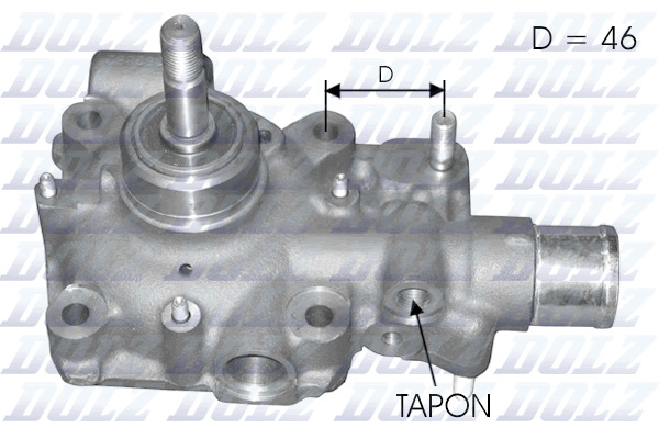 DOLZ Vandpumpe b121 for IVECO RENAULT TRUCKS