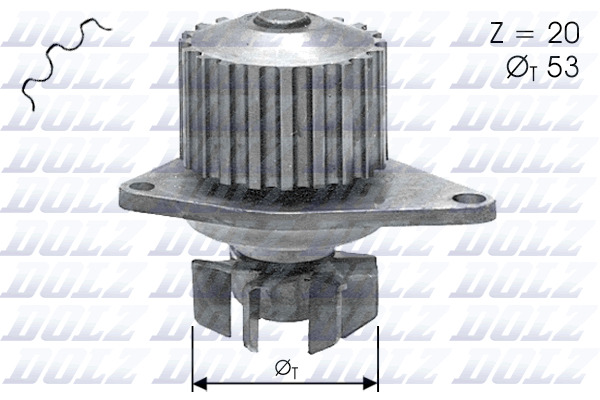 DOLZ Vandpumpe c110 for PEUGEOT CITROËN ROVER