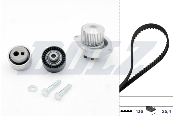 DOLZ Vandpumpe + tandremssæt kd010