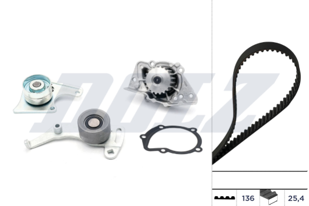 DOLZ Vandpumpe + tandremssæt kd012