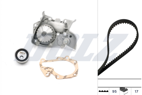 DOLZ Vandpumpe + tandremssæt kd017