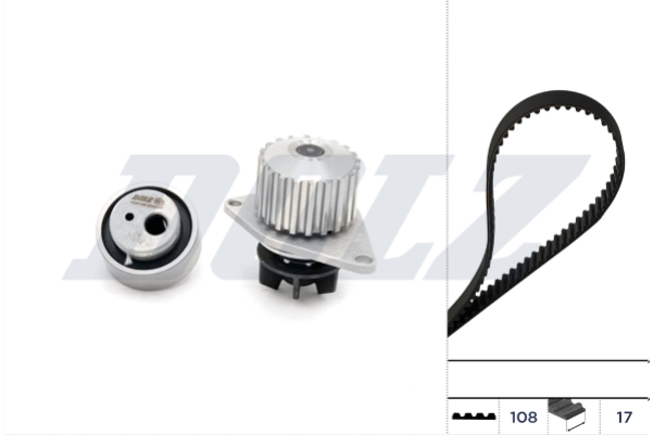 DOLZ Vandpumpe + tandremssæt kd026