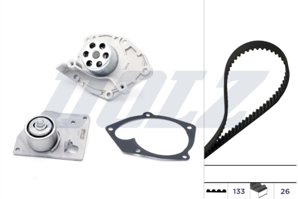 DOLZ Vandpumpe + tandremssæt kd027