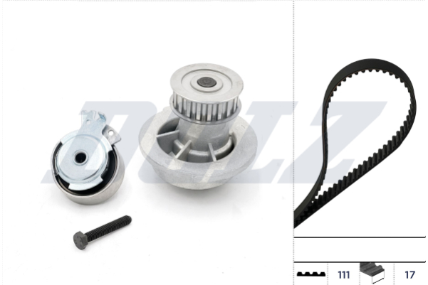 DOLZ Vandpumpe + tandremssæt kd025