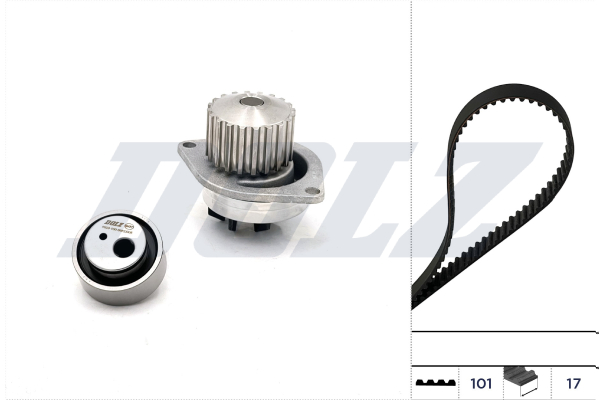 DOLZ Vandpumpe + tandremssæt kd028
