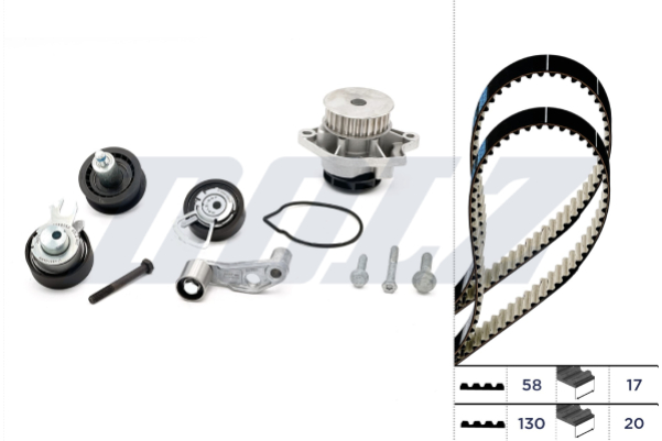 DOLZ Vandpumpe + tandremssæt kd035
