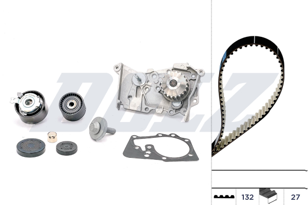 DOLZ Vandpumpe + tandremssæt kd046