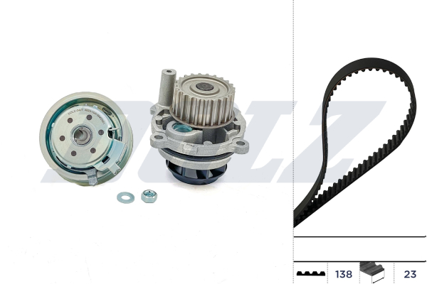 DOLZ Vandpumpe + tandremssæt kd050