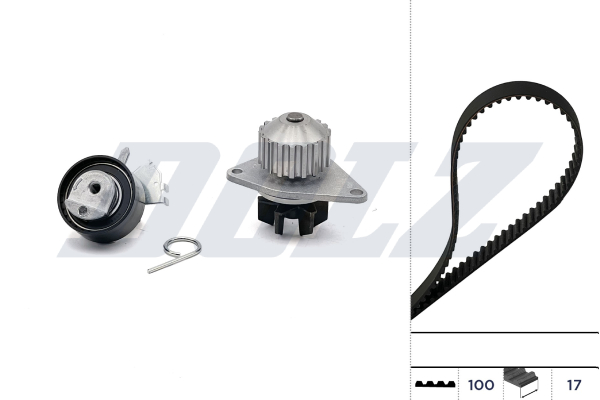 DOLZ Vandpumpe + tandremssæt kd061