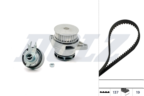 DOLZ Vandpumpe + tandremssæt kd078