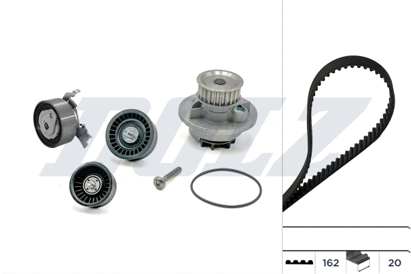 DOLZ Vandpumpe + tandremssæt kd081