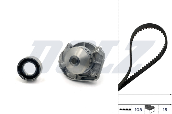 DOLZ Vandpumpe + tandremssæt kd088