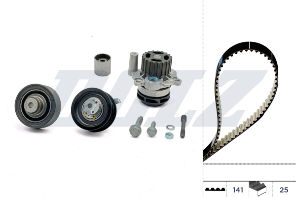 DOLZ Vandpumpe + tandremssæt kd108