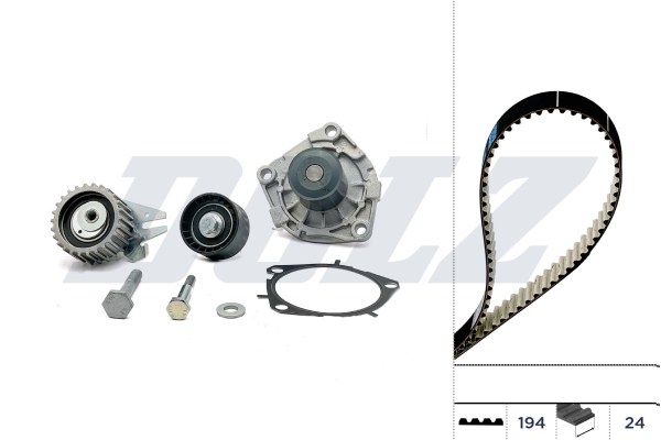 DOLZ Vandpumpe + tandremssæt kd109