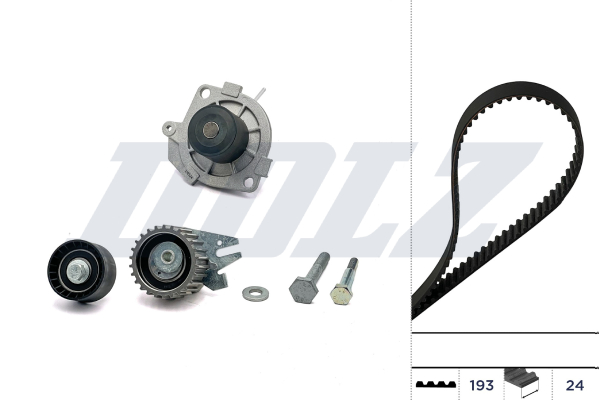 DOLZ Vandpumpe + tandremssæt kd114