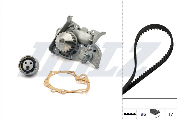 DOLZ Vandpumpe + tandremssæt kd116