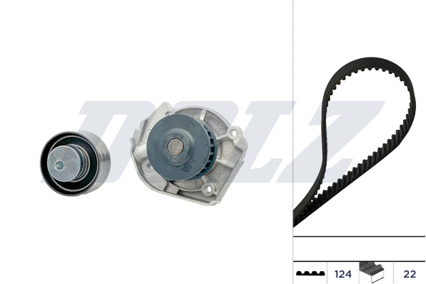 DOLZ Vandpumpe + tandremssæt kd119