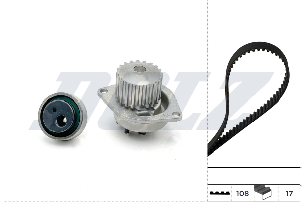 DOLZ Vandpumpe + tandremssæt kd120