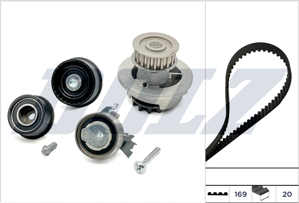 DOLZ Vandpumpe + tandremssæt kd124