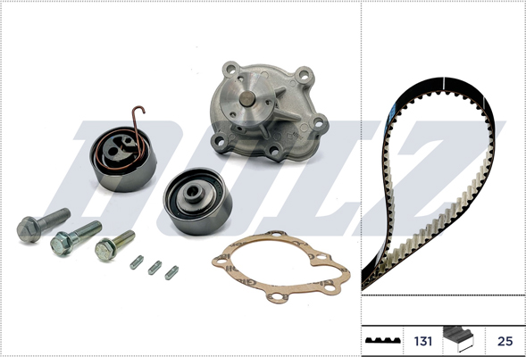 DOLZ Vandpumpe + tandremssæt kd137