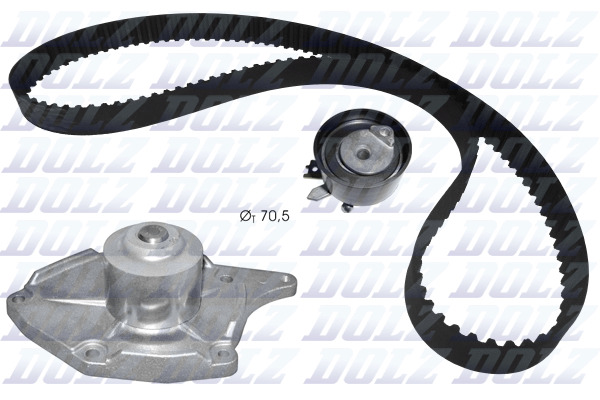 DOLZ Vandpumpe + tandremssæt kd133
