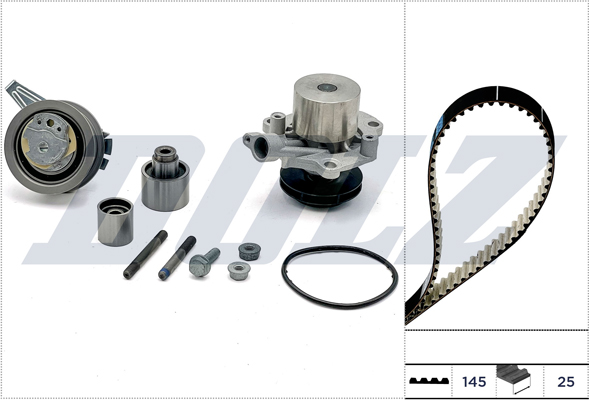 DOLZ Vandpumpe + tandremssæt kd153