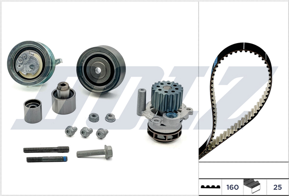 DOLZ Vandpumpe + tandremssæt kd156