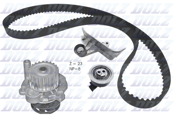 DOLZ Vandpumpe + tandremssæt kd167