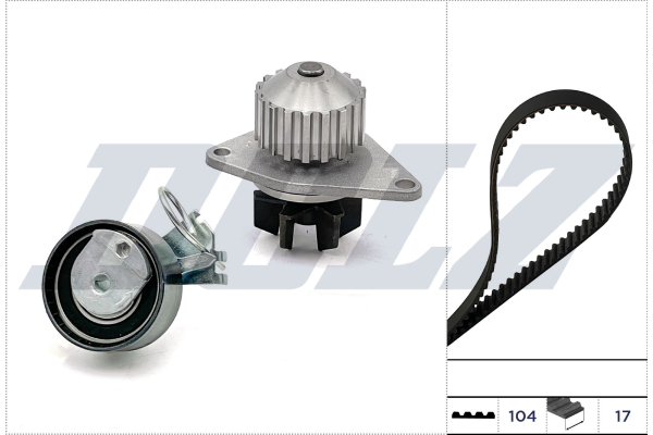 DOLZ Vandpumpe + tandremssæt kd057